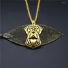 قلادات قلادة Elfin العصا العصبية Corso Gold Color Silver Dog Jewelery Women Men