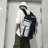 Backpack XZP Hip Hop Backpacks Mulheres 2023 Hasp Ribbon vintage Coreia Canvas STREEWATHE