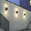 Duvar lambası Yukarı ve aşağı ışık ip65 su geçirmez alüminyum wandlamp açık kapalı merdiven başucu oturma odası sundurma