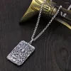 Chaînes Benming Bouddha Pendentif Personnalité Agressive de Personnalité Zodiac Beacon Collier Rétro