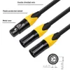 XLR 스플리터 3 PIN XLR 암에서 듀얼 XLR Male y Splitter 밸런스 된 마이크 케이블 3ft 100cm 악기 마이크 케이블 신호