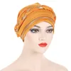 Muslimska kvinnor Braid Turban Cap Islamic Head Wraps Förbundet Hijab Bonnet Femme Musulman Stretchy Hair Cover Indian Hat