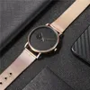 Relógios de pulso Simple Men's Watch Mode Bracelet Bracelet Quartzo Gold Soletom Multi Clock Light PU Strap Business Casual