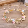 Headpieces Wedding Hair Accessories Crystal Pearl Flower Belt Bridal Ornaments Jewelry Bride Head Piece Headbands