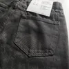 Мужские джинсы y2k emo модная черная вышивка уличной одежды с низкой мешковатой прямой брюки хип -хоп брюки мужские брюки мужчина 230317