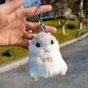 Dessin animé Hamster pendentif porte-clés voiture poupée pendentif jouets en peluche fille cadeau saisir Machine poupée en gros