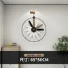 Wanduhren nordische dekorative Uhr für Wohnzimmer Möbel Licht Luxus Design Haushalt Essdekoration Dekor