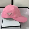 Coppia Gronda Lingua casquette Berretti a sfera Praddas Stile Etichetta laterale Colore caramella Curvo pada Cappello da baseball Parasole Protezione solare Anatra Cappello prd Designer Equitazione all'aperto S