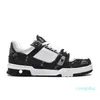 Treaker designerski Treaker Wergiliusz Casual Buty cielę skórzany Abloh czarny biały zielony czerwony niebieski skórzane nakładki platforma Low Flat Design Shoessize 36-45