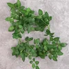 Decorative Flowers 180cm Artificial Green Plants Silk Rose Leaves Garland Wall Hanging Leaf Vines Twigs For Wedding Landscape Home Party