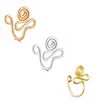 Adjustable Gold Silver Filled Nose Cuffs Clip Copper Wire Spiral Fake Piercing Nose Rings No Piercing Required Ear Clip Cuff