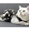 Costumes de chat costume de récupération chaton Onesie pour chats conception de Camouflage professionnel vêtements plaies abdominales