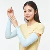 膝パッドOHSUNNY ANTI-UV ARM SLEEVES SUN Protectiun UPF50日焼け止めの暖かい通気性夏の屋外ランニングドライビングサイクリング