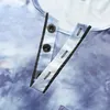 メンズTシャツサマーシャツソリッドカラーパターンカジュアルファッションラペル半袖プリントストリートウェアソフトブラック2023衣類ボタン