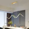 Hanglampen woonkamer lamp eten keuken creatieve strip hangende ophanging verlichting armaturen modern led kroonluchter licht voor home pendan