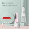 Outras higiene oral portátil portátil Irrigador oral Ferramentas de água de água dentária Pick Limpando dentes 300ml 5 bocais Máquina de lavagem de boca Máquina de lavagem 230317