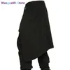 Wangcai01 Herenbroeken Brand Cool Heren Gothic Punk Style Harembroek Zwarte hiphop slijtage losse broek Draaiing Baggy dansende kruisbroek 0318H23