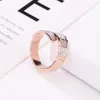 Bague en forme de serpent en or rose bijoux pour femmes cadeau