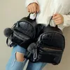 Bolsas de escola Pu couro mini mochilas Mulheres fofas mochilas pequenas mochilas fêmeas back pack preto para meninas adolescentes