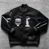 Hip Hop Man Baseball Jackets Мужские женские толстовка роскошная дизайнерская куртка 3D вышивка шерстяная мода