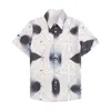 Mens Flower Print Shirts Casual Button Down Chemise hawaïenne à manches courtes Costumes Summer Beach Designer Dress Shirts Loisirs balnéaires