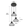 قلادة مصابيح Nordic Vintage Loft Lights مطعم Bar Retro Industrial Iron Iron Single Head Seiling Lamp