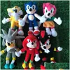 Gevulde pluche dieren stripfiguur Super Hedgehog Doll Peluche de Sonic Toy Soft Childrens Gift Custom Peluches knuffels speelgoed Dhdez