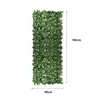 Decorative Flowers Pretty Simulation Fence Grass No-trimming Artificial Leaf Realistic Hedges Privacy