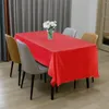 Disposable Table Covers Solid Color Wedding Birthday Party Table Cover Rectangle Desk Cloth Wipe for Party Home