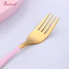 Dinnerware Sets Kids 2Sets Lovely S Poon Fork Stainless Steel Cutlery Kitchen Tools Crockery For Children Bear Tableware Child Inox