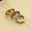 Pierścienie zaręczynowe dla kobiet projektantki Dimond Gold Silver Rose Cart Never Fade Not 4 mm 5mm 6mm Gift Anniversary