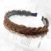 Koreański w stylu Fishbone Plaits Peruka Hair Hoop Non Slip ząb Twist Twist Placie