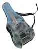 Guitare électrique classique à impression sans tête, 24 frettes, personnalisables