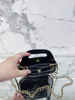 Bolso de hombro de diseñador, bolso de mano para mujer, Mini bolso de lujo, billetera Toot, bandolera, monedero, cadena, patrón de diamantes, negro, moderno, cien