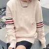 Suéter de mujer Sudaderas de diseñador Primavera Otoño Blusa de manga larga Rayas Cuello redondo Jerséis Tops Camisetas Talla S-XL