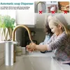 Liquid Soap Dispenser Soap Dispenser Automatic - Touchless USB Rechargeable Electric Foam Soap Dispenser Adjustable Waterproof 450 ML 230317