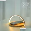 2016 Night Lights 10W Qi Fast Wireless Charger Table Lamp For Phone X Xr Xs Mobile Charging Holder Light Pad Stand Drop Delivery Lighting Dhxxg