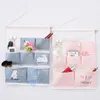 Storage Bags Cartoon Cotton Linen Hanging Bag 7 Pocket Multifunctional Phone Make-up Organizer Door Wall Home Pouch