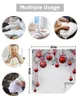 Table Napkin 4/6/8pcs Christmas Balls And Fir Branches Kitchen Napkins Dinner For Wedding Banquet Party Decoration