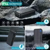 30000mAh Outdoor Charging Station Portable Solar Powerful Power Bank Fast Charge External Spare Battery for Cell Phone Powerbank