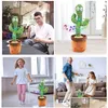 Fyllda plyschdjur som dansar Talking Singing Cactus Toy Electronic With Song Potted Early Education Toys for Kids FunnyToy 50st Dhhw4