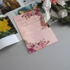 グリーティングカード高品質UV印刷環境に優しいロイヤルブルーミラーアクリルカード結婚式の招待状カスタマイズされたパーティー誕生日記念日230317
