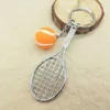 Keychains Tennis Racket Keychain - Cute Sport Mini Car 6 Color Pendant Keyring Sports Key Chain Who Love Gifts 17248