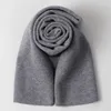 Lenços de lã de lã para inverno sólido masculino puro lenço quente envolve xales de pescoço real long starard homme