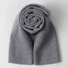 Sciarpe di lana da uomo per l'inverno Solido puro maschio Sciarpa calda Avvolge Scialli Vero fazzoletto da collo Foulard lungo Homme