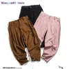 wangcai01 Pantaloni da uomo MRGB Pantaloni Harem in velluto a coste da uomo 2023 Moda Primavera Oversize Uomo Pantaloni da jogging Uomo Pantaloni sportivi neri solidi Uomo TechwearPantaloni 0318H23