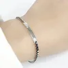 Lien Bracelets Lisse Rectangle Boîte Chaîne Charme Bracelet De Mode Vintage Pour Femmes Hommes Bijoux Cadeaux 17 3 cm