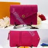 M41938 Fiore marrone rosalie victorine portafoglio di lusso da donna portamonete portachiavi in pelle Designer louiseity portafogli portamonete in rilievo viutonity cardHolder