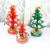 Kerstdecoraties houten spinning boommuziek doos ornamenten bureaubladdecoratie geschenken klein