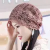 Elegante Spitze Beanie Cap Für Frauen Damen Sommer Dünne Dekorative Hut Blumen Muster Allgleiches Handgemachte Gestrickte Kappe HCS222